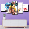 5 panel modern art framed print LOL Twisted Fate live room decor-1200 (2)