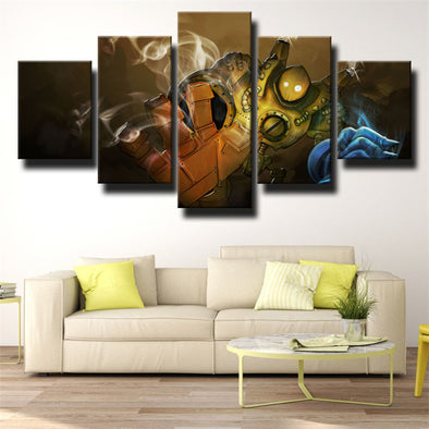 5 panel modern art framed print League Legends Blitzcrank wall picture-1200 (1)