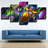 5 panel modern art framed print League Legends Corki decor picture-1200 (3)