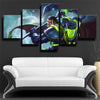 5 panel modern art framed print League Legends Darius live room decor-1200(3)