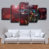5 panel modern art framed print League Legends Darius wall picture-1200 (3)