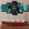 5 panel modern art framed print League Legends Ekko live room decor-1200 (3)
