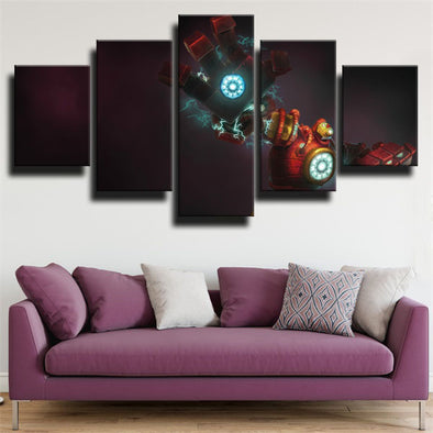 5 panel modern art framed print League Legends live room decor-1200 (1)