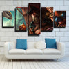 5 panel modern art framed print League Of Legends Gangplank wall decor-1200 (3)