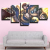 5 panel modern art framed print League Of Legends Garen home decor-1200 (3)
