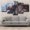 5 panel modern art framed print League Of Legends Garen wall picture-1200 (1)