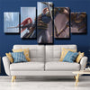 5 panel modern art framed print League Of Legends Garen wall picture-1200 (2)