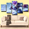 5 panel modern art framed print League Of Legends Irelia decor picture-1200 (3)