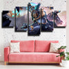 5 panel modern art framed print League Of Legends Jax wall decor-1200 (2)