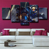 5 panel modern art framed print League Of Legends Jayce home decor-1200 (1)