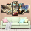 5 panel modern art framed print League Of Legends Jinx wall decor-1200 (2)