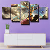 5 panel modern art framed print League Of Legends Jinx wall decor-1200 (3)