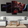 5 panel modern art framed print League Of Legends Katarina home decor-1200 (1)