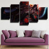5 panel modern art framed print League Of Legends Katarina home decor-1200 (2)