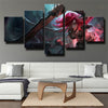 5 panel modern art framed print League Of Legends Katarina live  decor-1200 (1)
