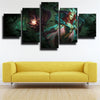 5 panel modern art framed print League Of Legends LeBlanc wall decor-1200 (2)