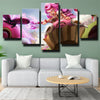 5 panel modern art framed print League Of Legends Lulu decor picture-1200 (3)