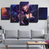 5 panel modern art framed print League Of Legends Lux wall picture-1200 (3)