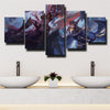5 panel modern art framed print League Of Legends Morgana wall picture-1200 (1)
