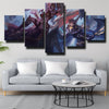 5 panel modern art framed print League Of Legends Morgana wall picture-1200 (3)