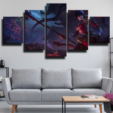 5 panel modern art framed print League of Legends Nidalee wall picture-1200 (1)