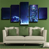 5 panel modern art framed print League of Legends Orianna wall decor-1200 (3)