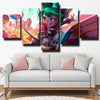 5 panel modern art framed print League of Legends Poppy decor picture-1200 (2)