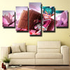 5 panel modern art framed print League of Legends Poppy wall decor-1200 (3)