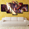 5 panel modern art framed print League of Legends Poppy wall picture-1200 (1)
