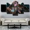 5 panel modern art framed print League of Legends Riven wall picture-1200 (3)