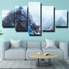 5 panel modern art framed print League of Legends Sejuani wall picture-1200 (2)