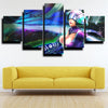 5 panel modern art framed print League of Legends Sona decor picture-1200 (2)