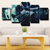 5 panel modern art framed print League of Legends Soraka wall picture-1200 (3)