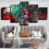 5 panel modern art framed print League of Legends Syndra decor picture-1200 (3)