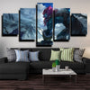 5 panel modern art framed print League of Legends Trundle wall picture-1200 (1)