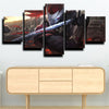 5 panel modern art framed print League of Legends Yasuo decor picture-1200 (2)