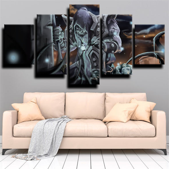 5 panel modern art framed print League of Legends Yorick wall picture-1200 (2)