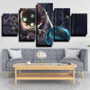 5 panel modern art framed print League of Legends Ziggs decor picture-1200 (2)