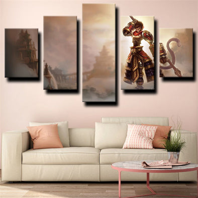 5 panel modern art framed print League of Legends wall decor-1203 (1)