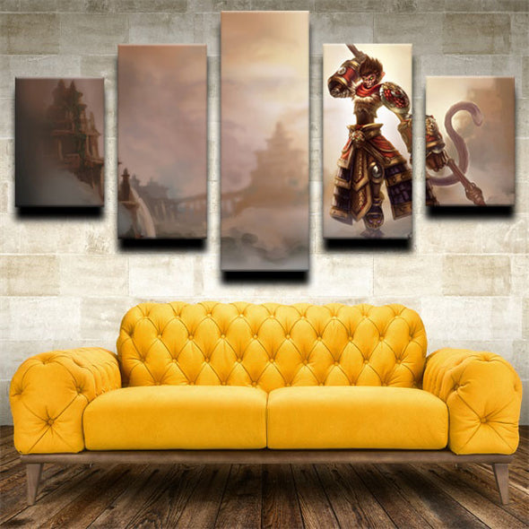 5 panel modern art framed print League of Legends wall decor-1203 (3)