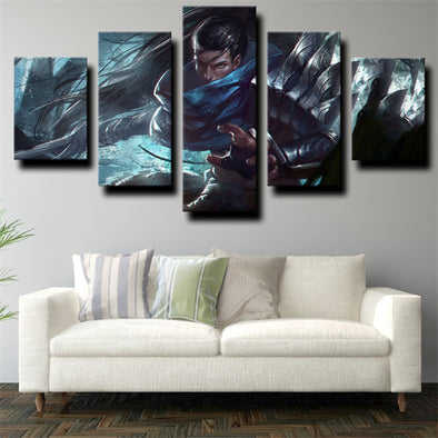 5 panel modern art framed print League of Legends wall picture-1218 (1)