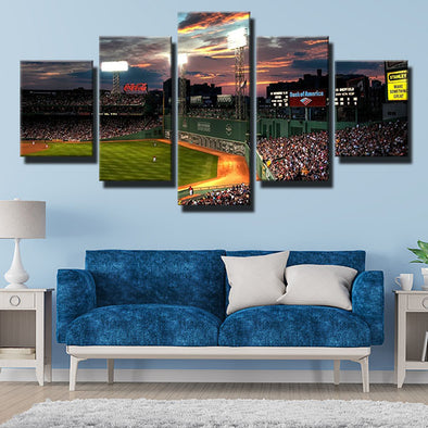 5 panel modern art framed print MLB LA Aangel home wall decor-1207 (1)