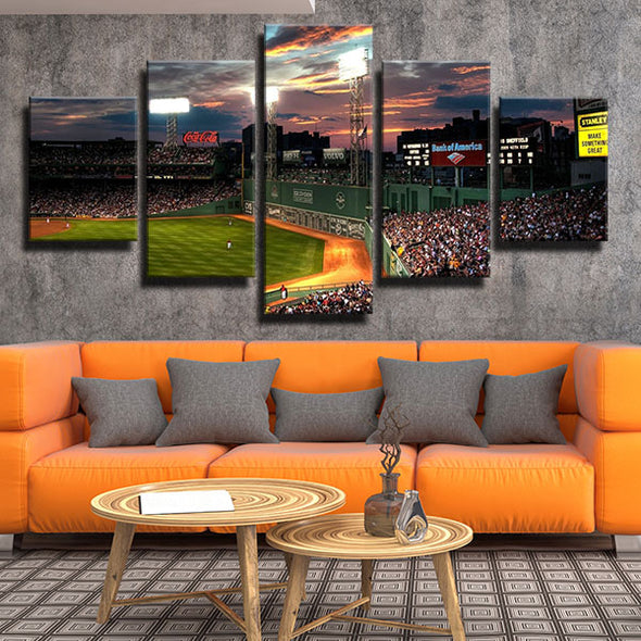 5 panel modern art framed print MLB LA Aangel home wall decor-1207 (3)