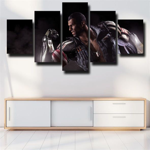 5 panel modern art framed print Mortal Kombat X Jax decor picture-1519 (2)