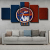5 panel modern art framed print NY Islanders team standard wall decor-1201 (2)