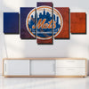 5 panel modern art framed print NY Mets standard wall decor-1201 (2)