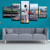  5 panel modern art framed print NY Yankees Shortstop Derek Jeter wall decor-1201 (2)