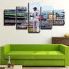  5 panel modern art framed print NY Yankees Shortstop Derek Jeter wall decor-1201 (4)