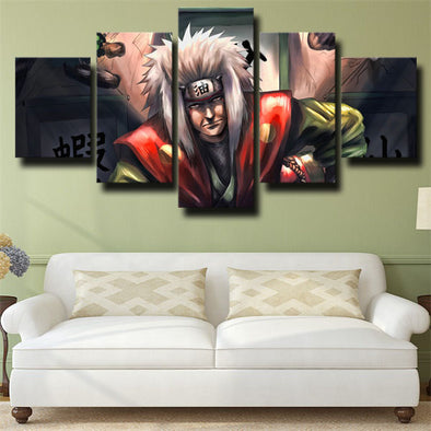 5 panel modern art framed print Naruto Jiraiya wall picture-1718 (1)