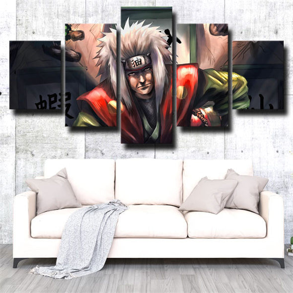 5 panel modern art framed print Naruto Jiraiya wall picture-1718 (3)
